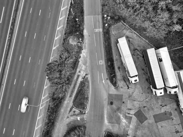 Voie de télépéage sur une autoroute française