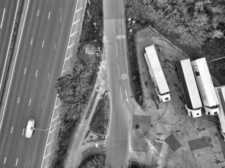 Voie de télépéage sur une autoroute française
